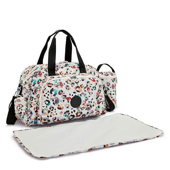 Kipling Camama Printed Diaper Bag Çanta Beyaz | TR 1963AH